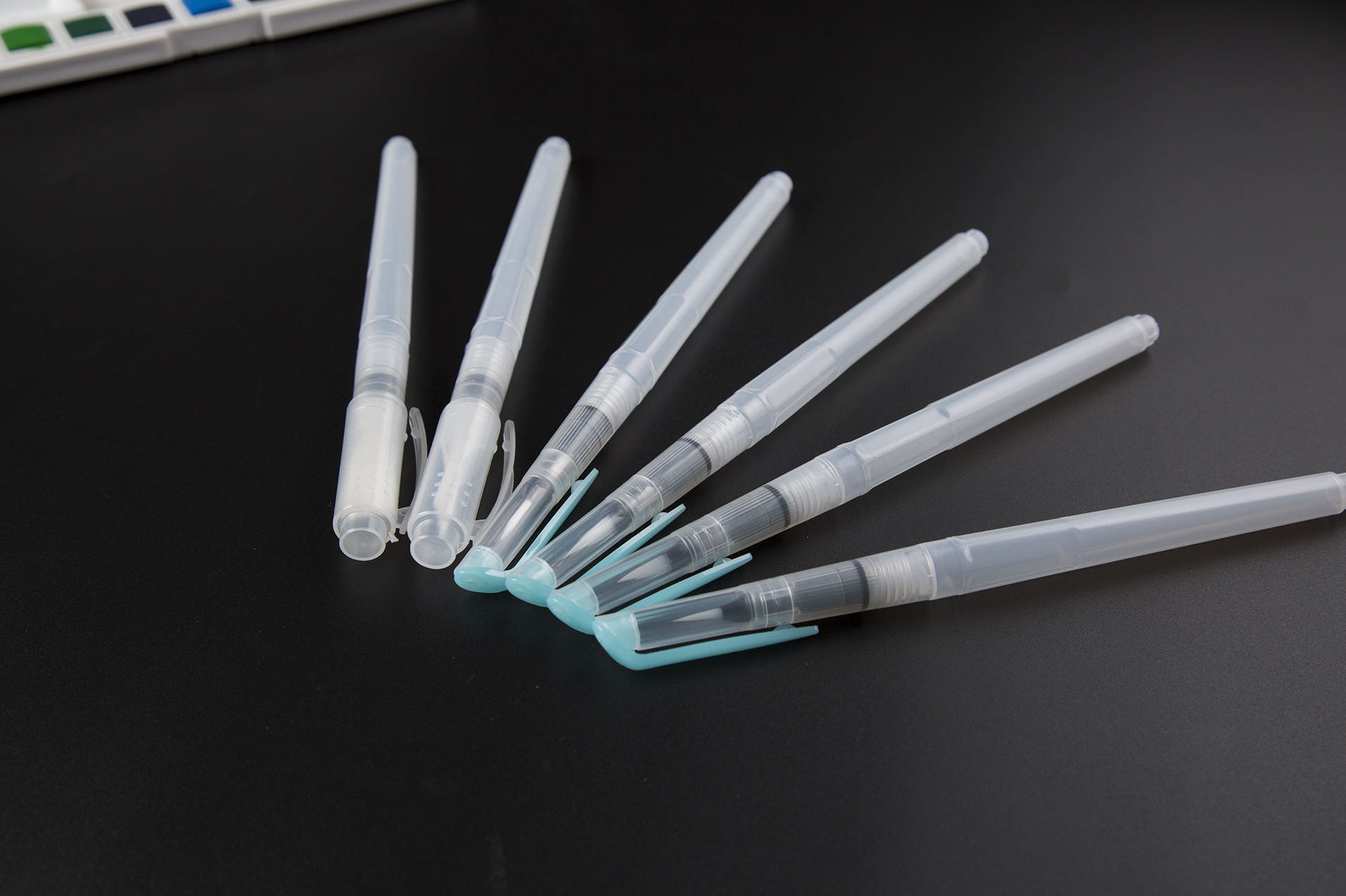 天天练 自来水笔六支装 固体水彩好伴侣储水笔水溶彩铅绘画毛笔