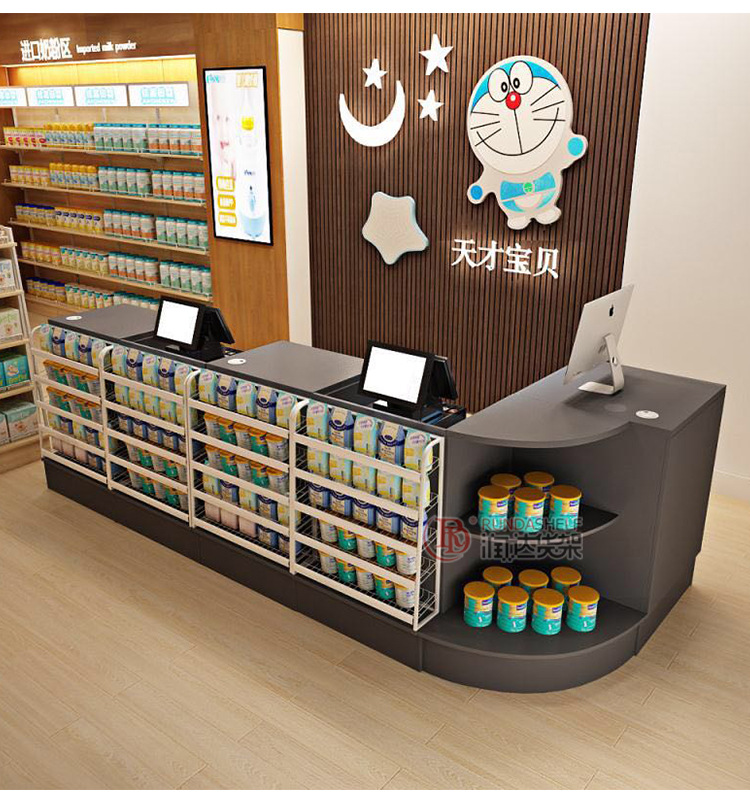 收银台柜台小型超市服装店便利店母婴店药店转角收款柜