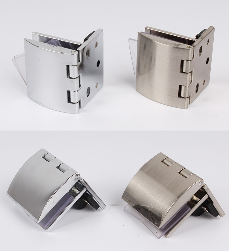 玻璃铰链合页 开孔酒柜橱柜玻璃夹展示柜 玻璃门铰链玻璃柜门合页