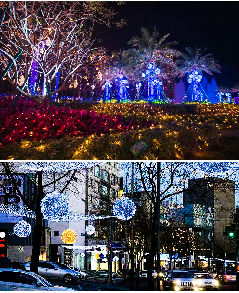 led户外装饰圆球灯 铁丝球草坪装饰灯 亮化工程庭院景观灯创意灯