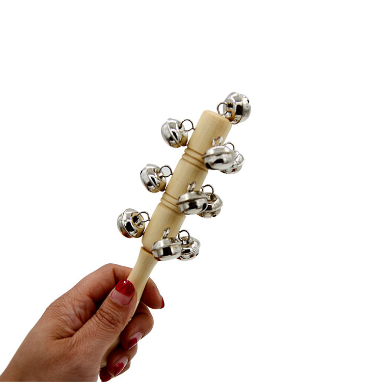 奥尔夫打击乐器 厂家供应 手棒铃 13铃棒铃 早教类乐器