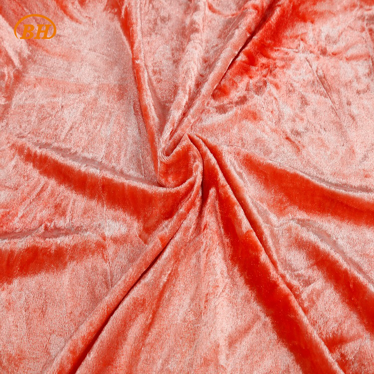 厂家直销 高档素色冰花韩国绒 时尚女装面料冰花绒 可定制