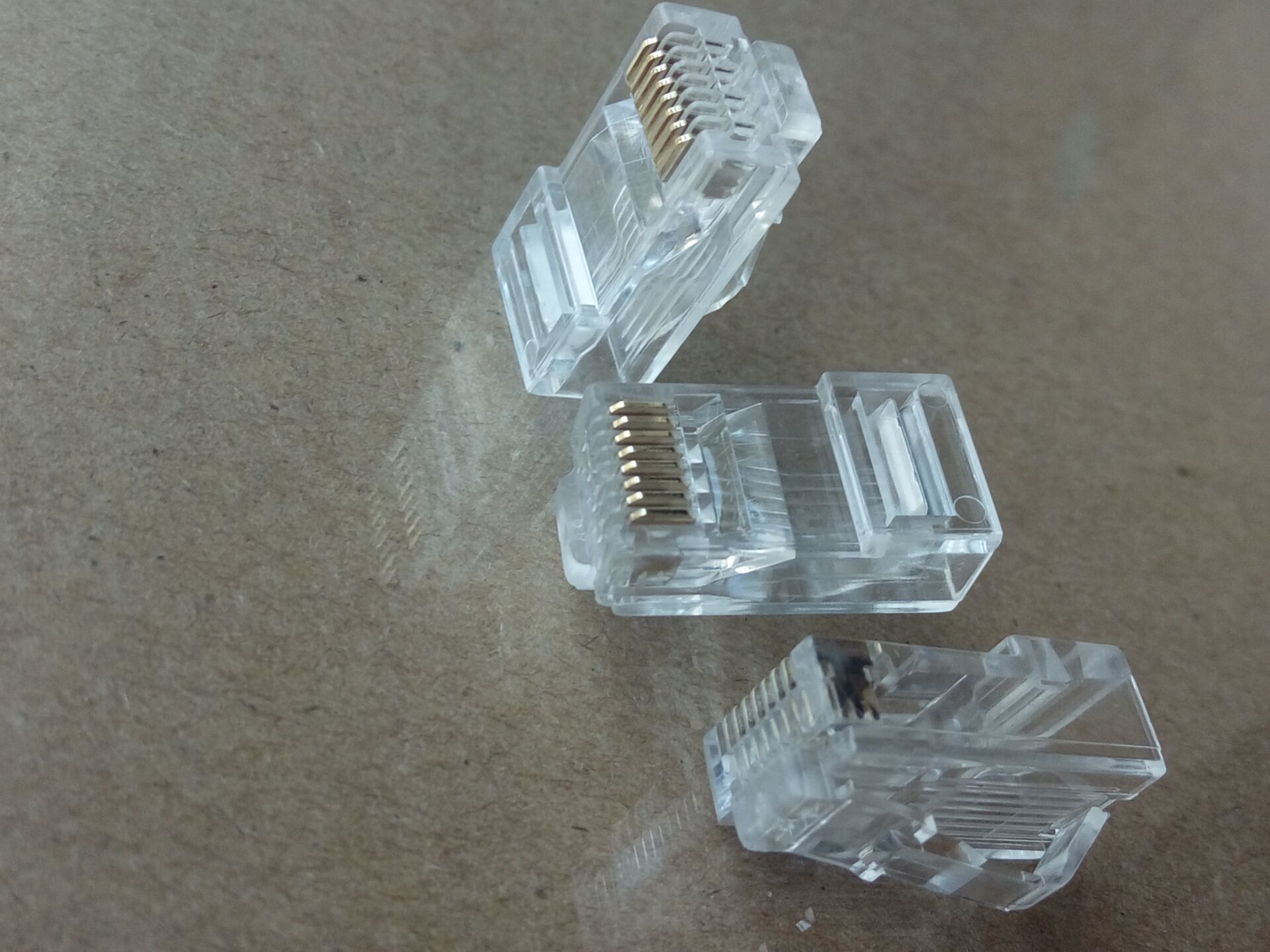 【华翔】六类非屏蔽弯弹片水晶头 六类弯弹片水晶头 六类水晶头