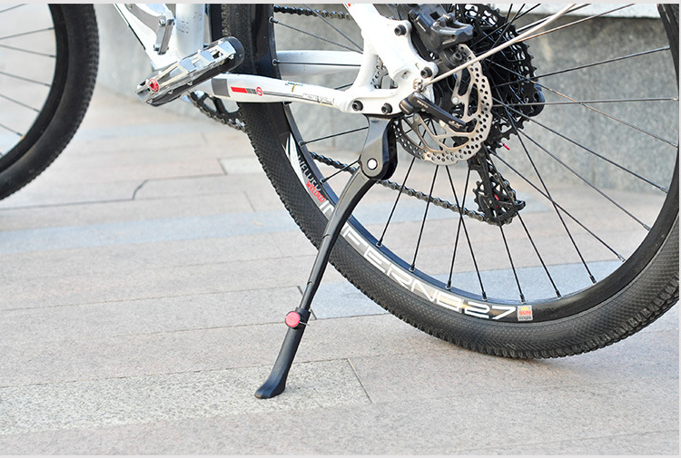 山地车自行车铝合金单支撑脚撑两孔美利达支撑边撑车梯 两孔支撑