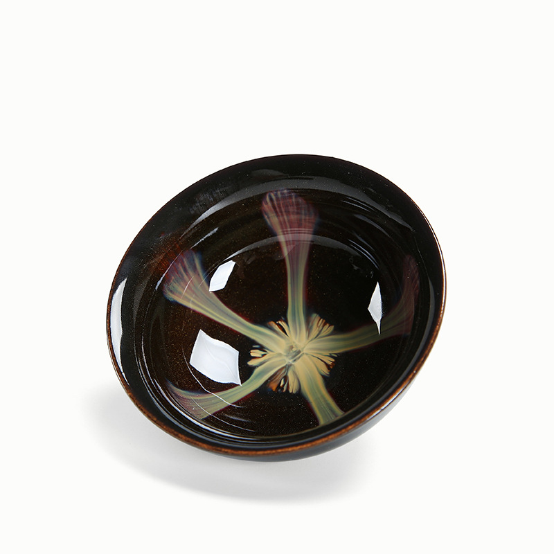 建盏窑变陶瓷茶杯砂金釉主人杯功夫品茗杯日用小茶碗logo定制代发