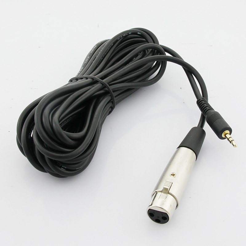 5mm插头电容麦克风音频线 电脑声卡唱歌单反话筒通用连接