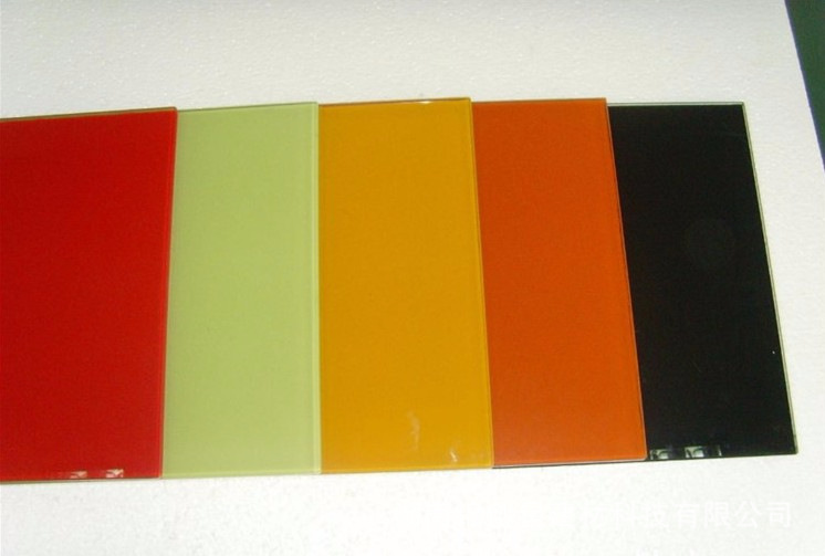 烤漆玻璃 ktv桌面玻璃 背景墙烤漆钢化玻璃黑色 厂家加工定做