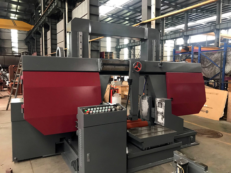 优质供应浙江锯力煌gb42100大型龙门双柱卧式金属带锯床.