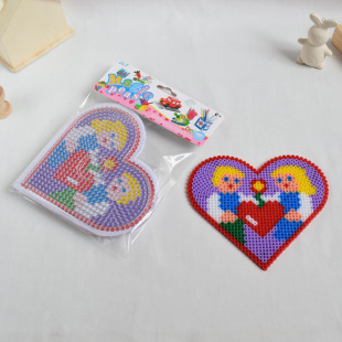 儿童diy益智创意益智科教玩具5mm拼豆融合软豆爱心套装现货可批发