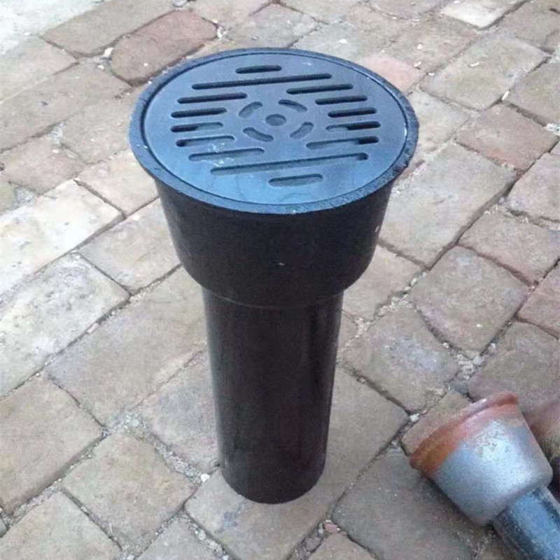 dn110虹吸雨水斗75三件套直排雨水斗铸铁地漏篦子 87型铸铁雨水斗