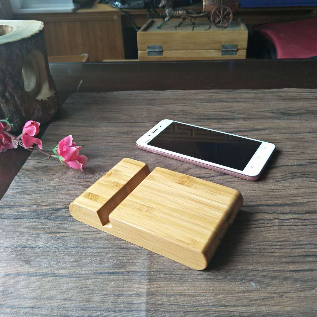 竹制手机架懒人竹支架平板手机支撑架子手机架