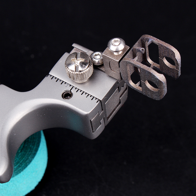 少伯全钛合金大圣归来钛合金弹弓 按压弹簧扁皮弹弓夹片光纤