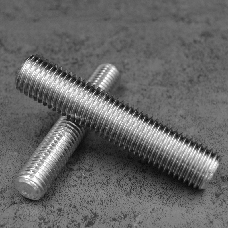304不锈钢牙棒全螺纹螺柱丝杆通丝无头螺杆m8m10m12m16m100定制