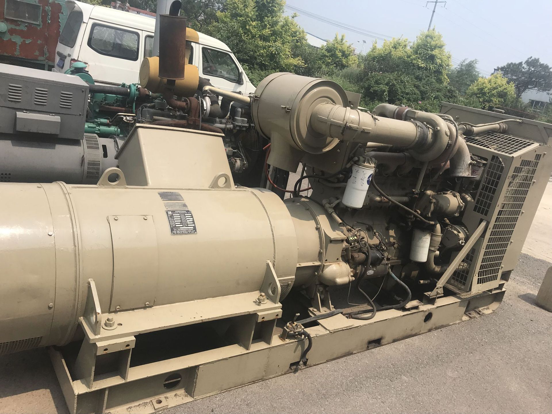 二手斜击式水轮发电机 630kw二手水利发电设备 同步发电机