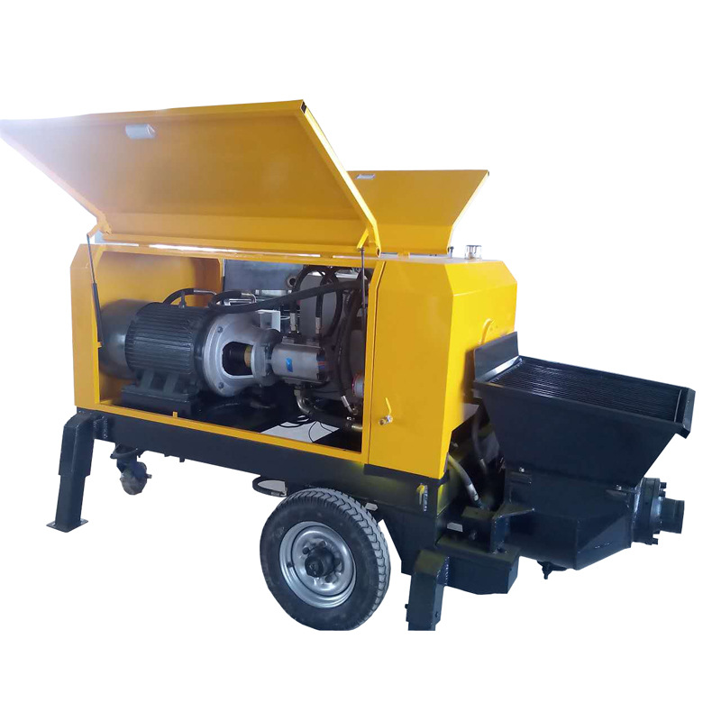 狭小空间细石混凝土泵 混凝土地泵 泵送混凝土细石输送泵占地较小