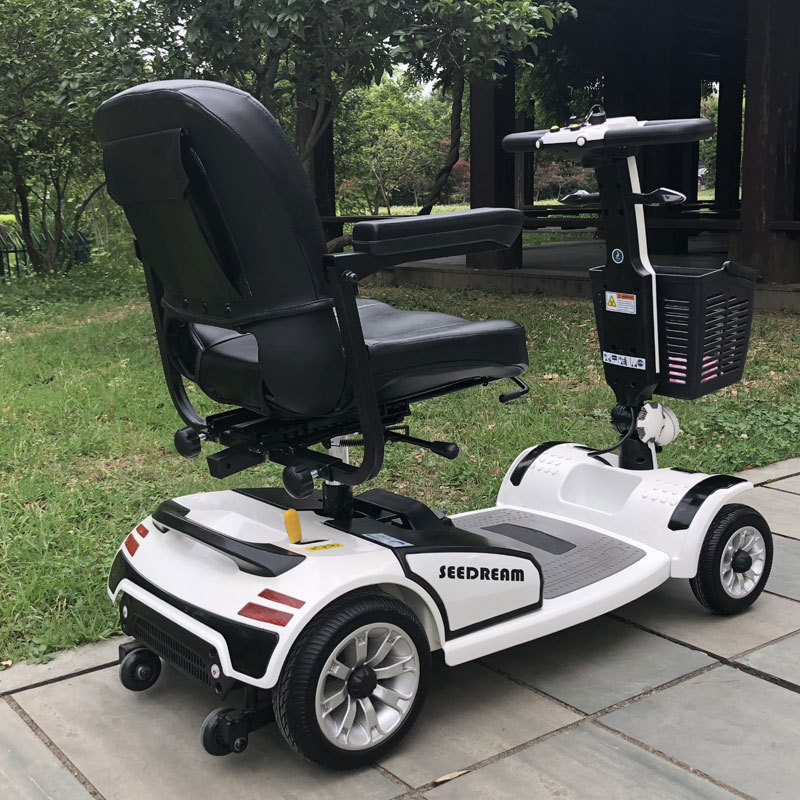 老年四轮电动车成人老人代步车残疾人新能源折叠四轮助力车电动车