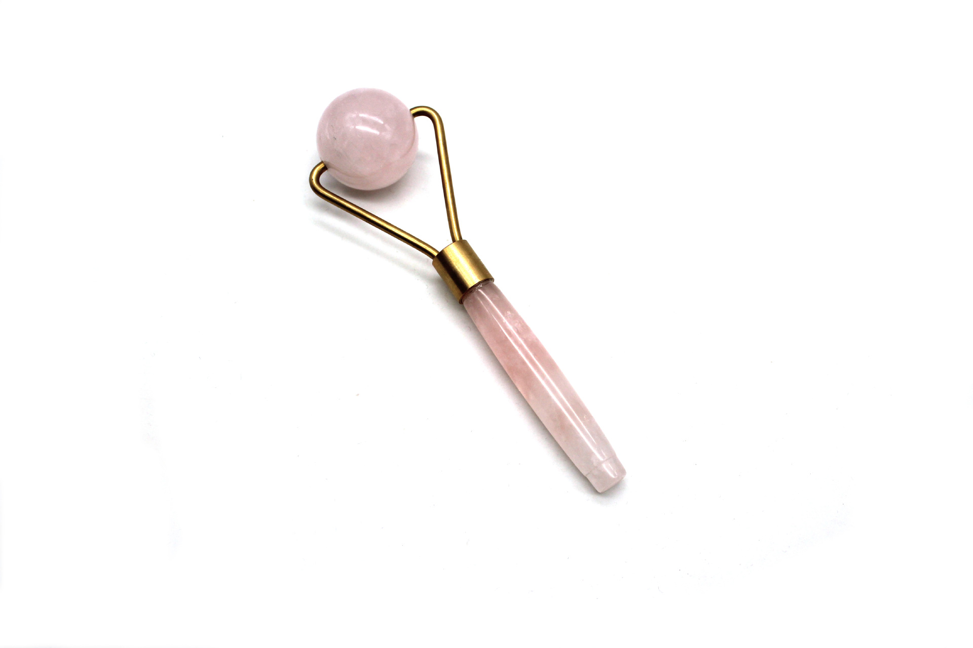 热销粉晶滚珠按摩轮美容粉色玉石滚轮 脸部按摩器 瘦腿瘦脸器批发