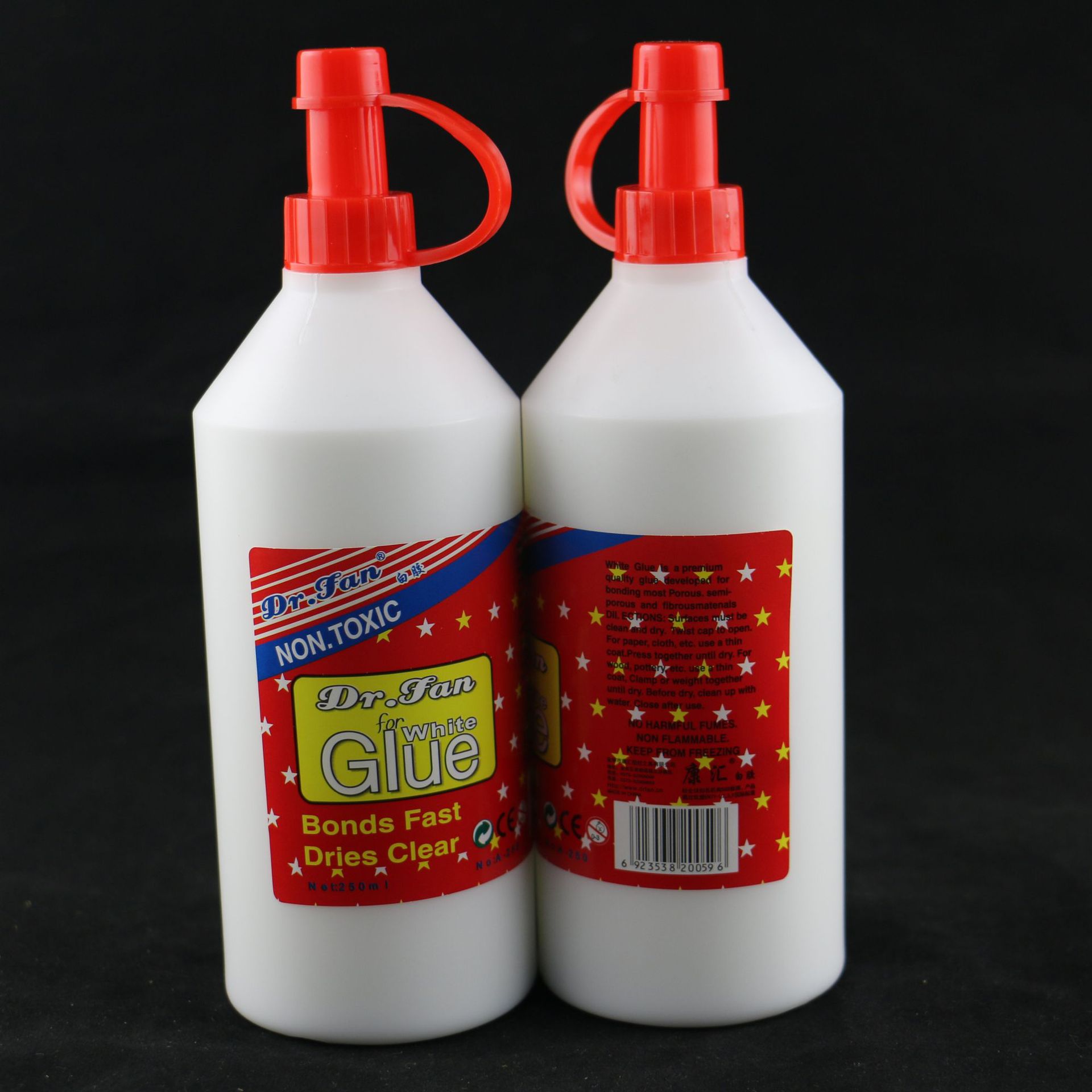 康汇dr.fan做泥pva白胶起泡胶250ml毫升超粘圆瓶拉环工厂批发