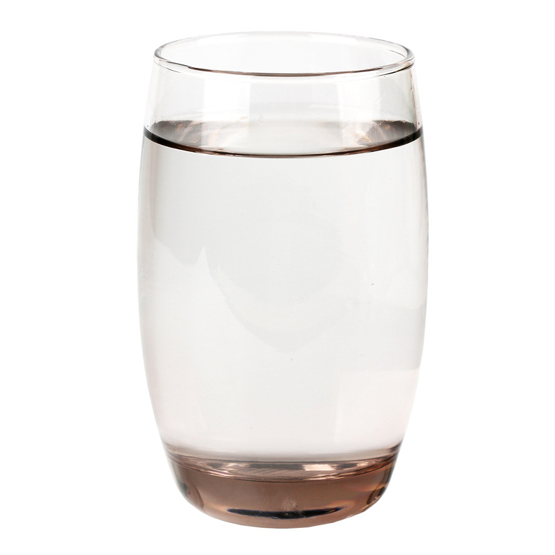 青苹果es1140透明圆形玻璃珐琅彩杯耐热高款家用茶水杯果汁饮料杯