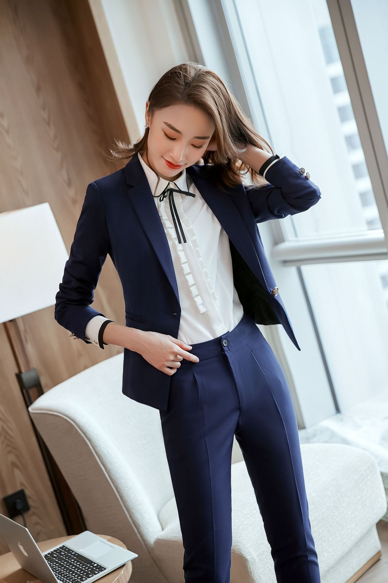 新款职业女装三件套春气质套装ol高端西装工作服一件代发