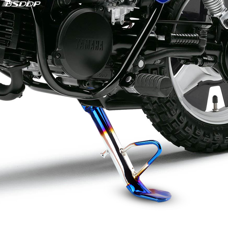 电动车摩托车脚架踏板车改装脚架地平线支金属单脚架边撑