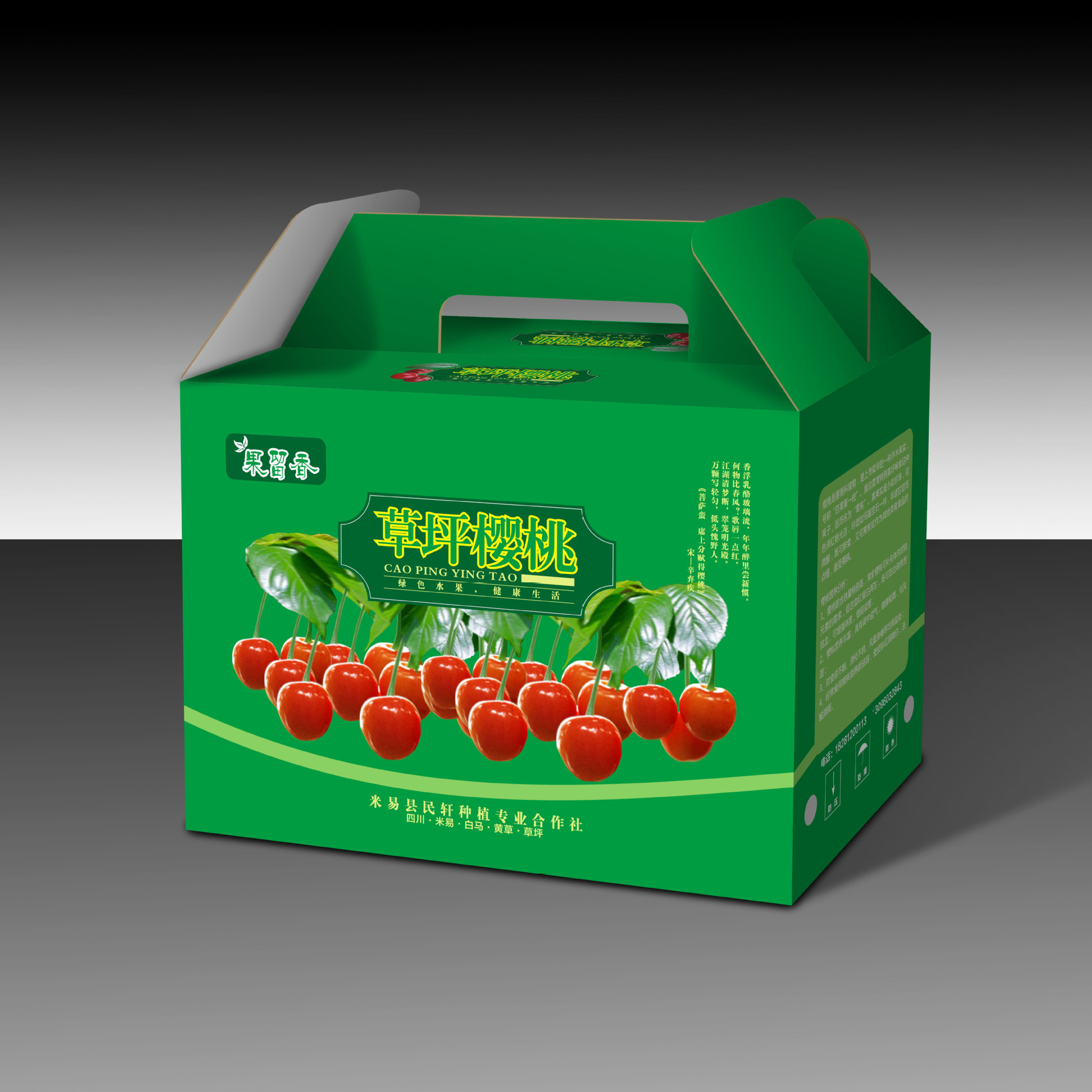 草莓纸箱水果包装礼盒批发四川成都瓦楞纸彩箱包装厂家爆款特价