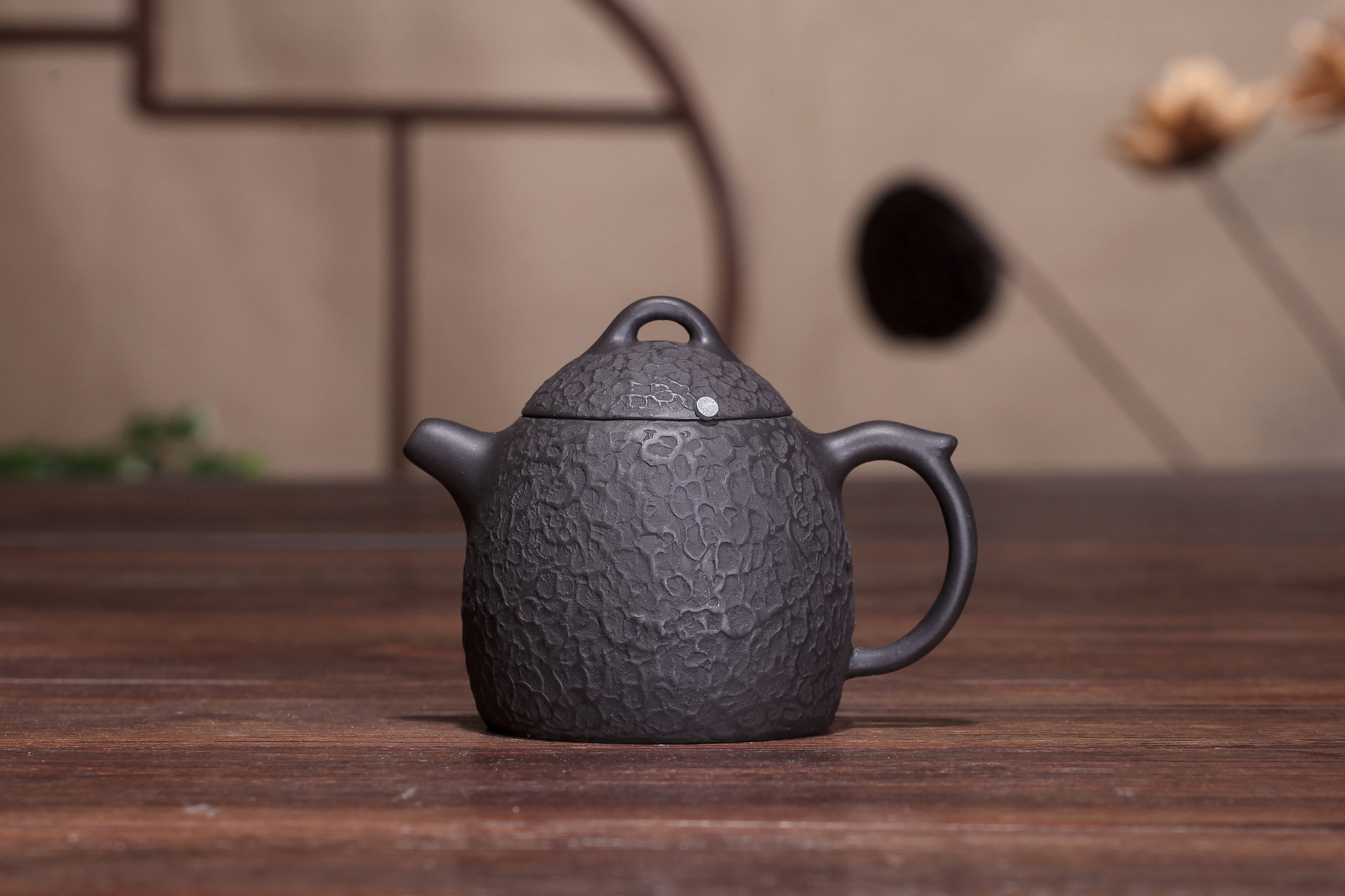 秦权,原矿黑泥,260cc,实力派紫砂艺人戚志君老师全手制