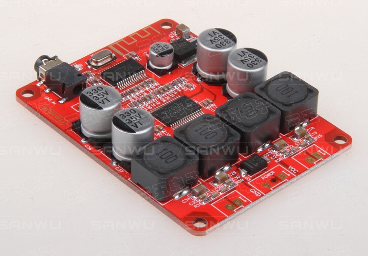 蓝牙数字功放板2x30w立体声 tpa3118 hf220