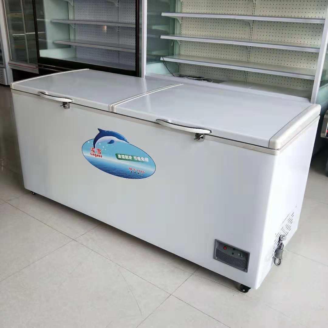 饭店卧式速冻冰柜 冷冻冷藏双温冷柜双开门 商用制冷设备批发厂家