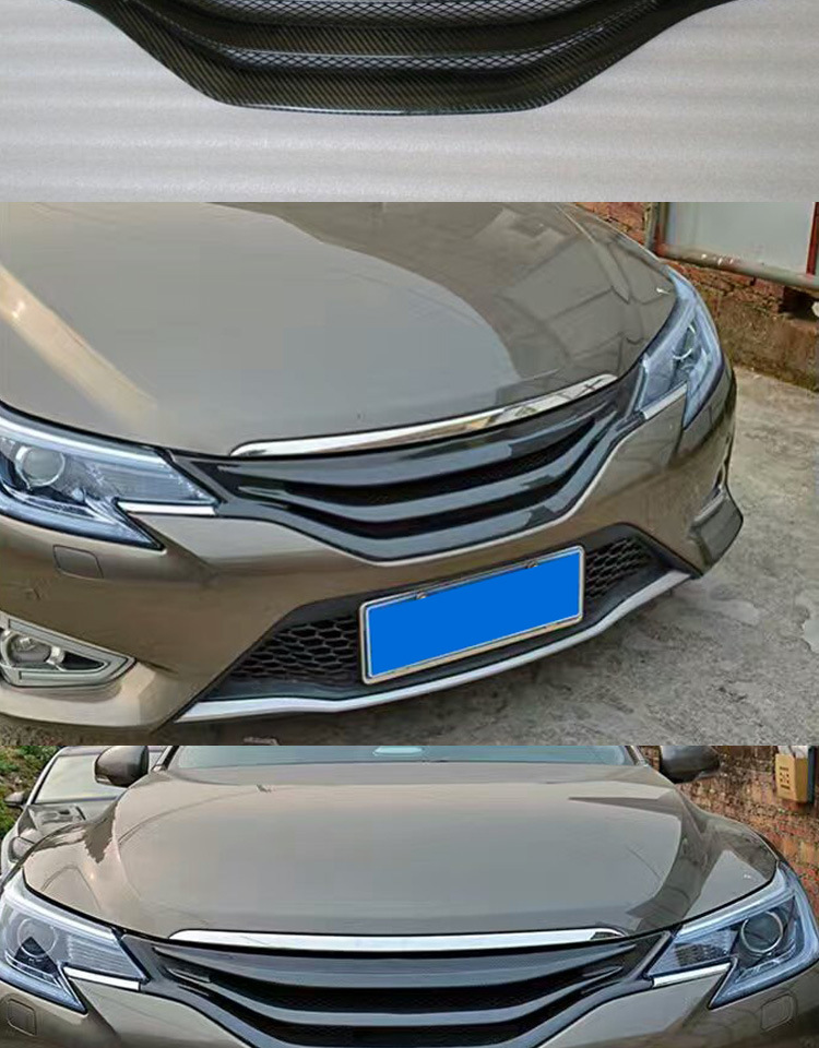 适用2014-2018锐志中网新锐志gs前面罩碳纤/树脂中网改装x标中网