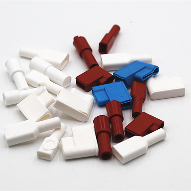 3旗形硅胶护套 250端子护套 耐高温阻燃护套 绝缘保护套