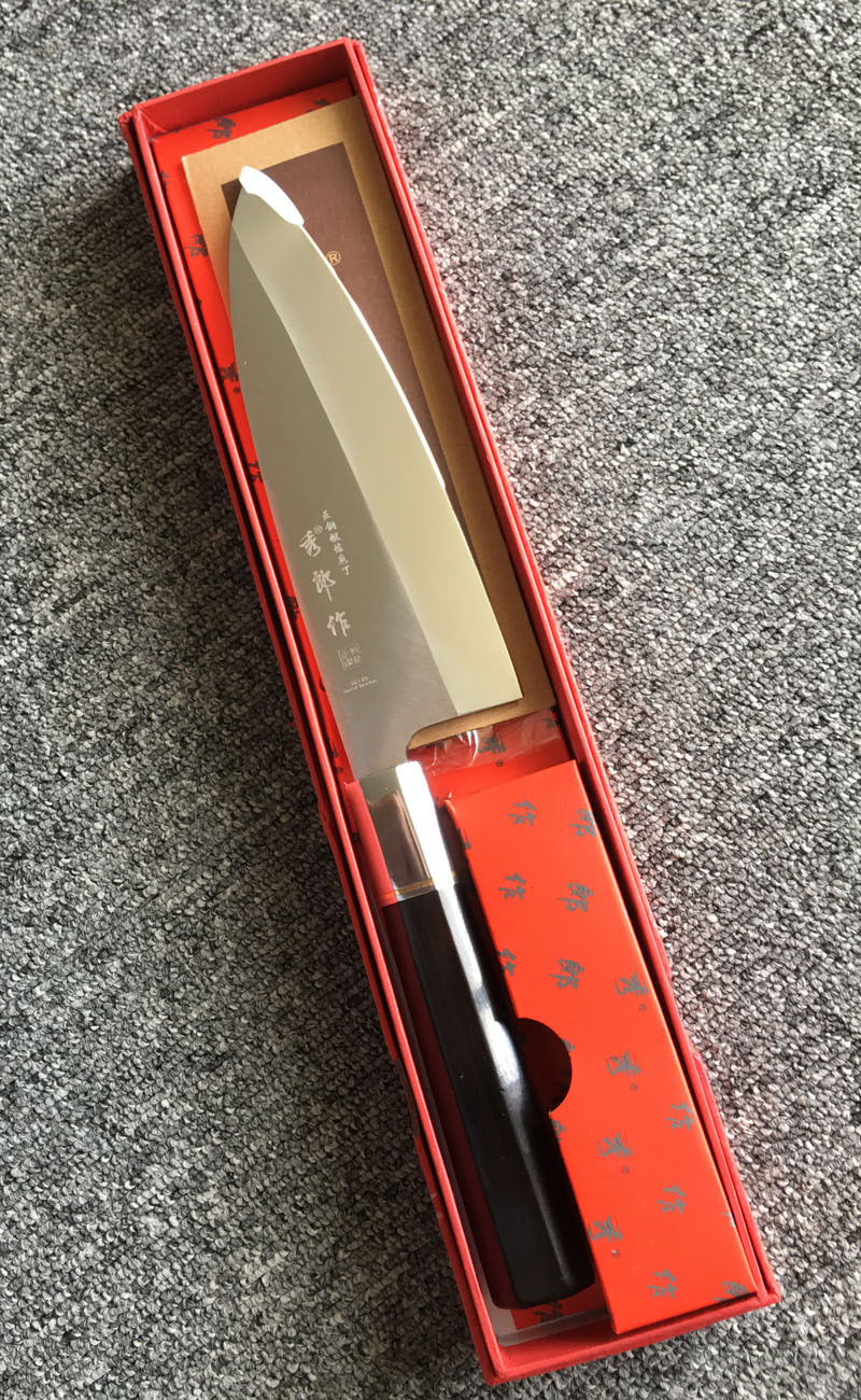 日本加厚鱼头刀寿司料理刺身刀专业日式三文鱼刀出刃杀鱼生鱼片刀