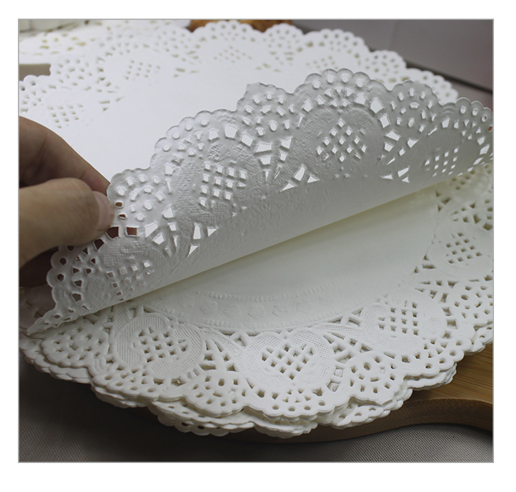 豪厨花边纸垫加厚吸油纸厨房油炸点心蛋糕一次性家用镂空纸花底纸