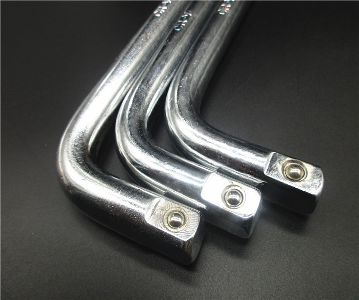 批发 弯杆套筒扳手 1/2寸l形扳手10寸长滑行接杆 加长印花弯杆