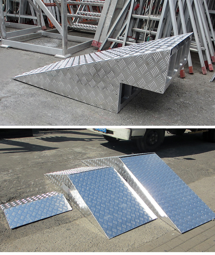 定制过桥踏板 铝合金焊接脚踏板 门槛跨踏步a型盖板华峰厂家