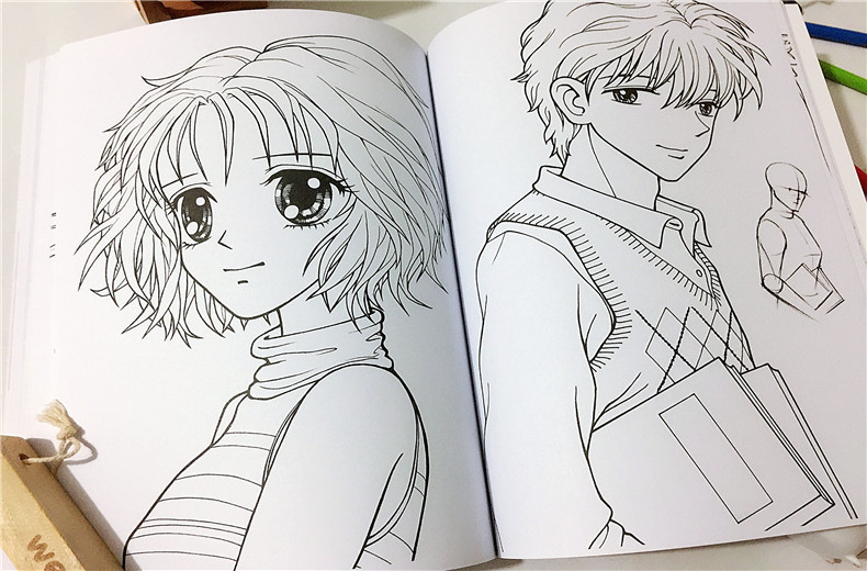 正版漫画教程书 零基础学动漫教程自学卡通画教材彩铅素描绘画