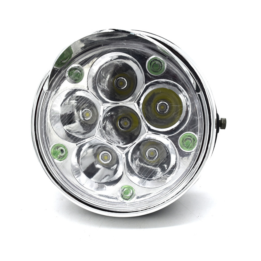 电动三轮车led前照灯太子大灯48v60v5珠6珠12珠熊猫灯高亮车灯