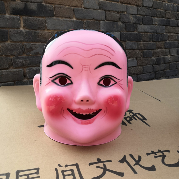 新款塑料大头男孩女孩阿公阿婆大头娃娃道具戏剧社火用品秧歌配饰