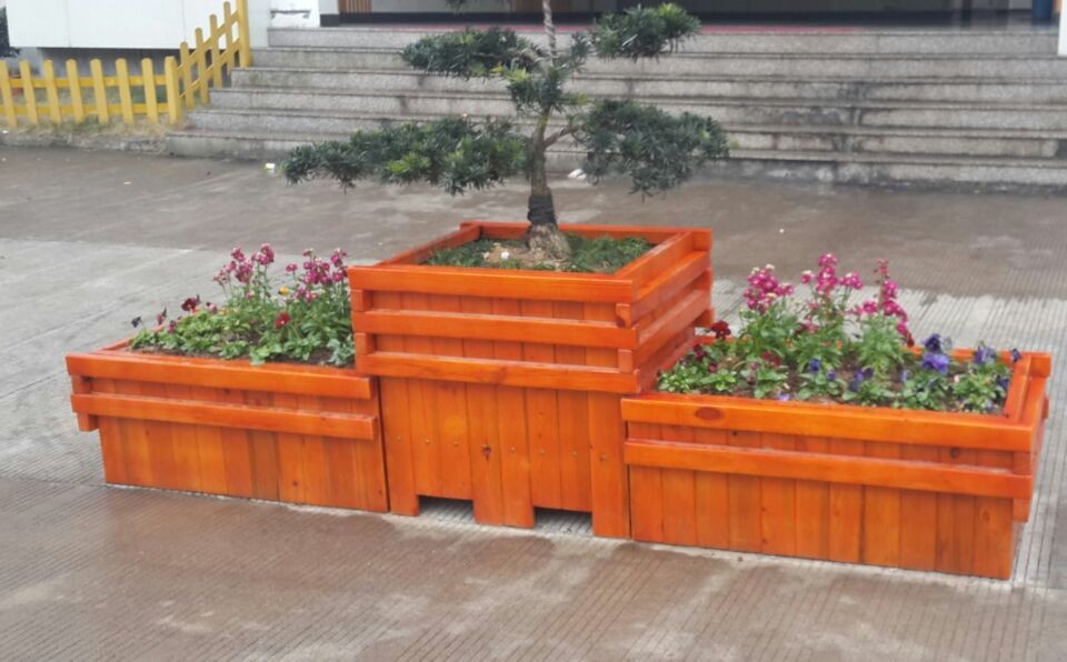 户外园林钢制花箱道路隔离景观景点区公园花箱组合可多种形状花箱