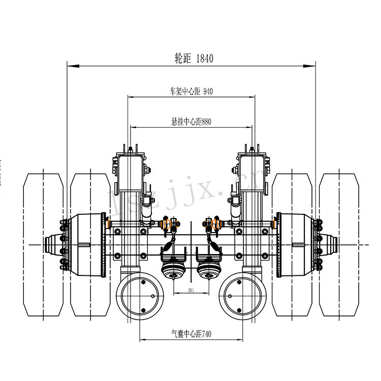 出售挂车空气悬挂 半挂车美式悬挂 德式悬挂 组装式悬架 支持生产