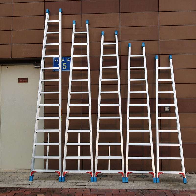 铝合金梯子家用型一字梯单边直梯铝合金单面梯铝合金加宽加厚梯