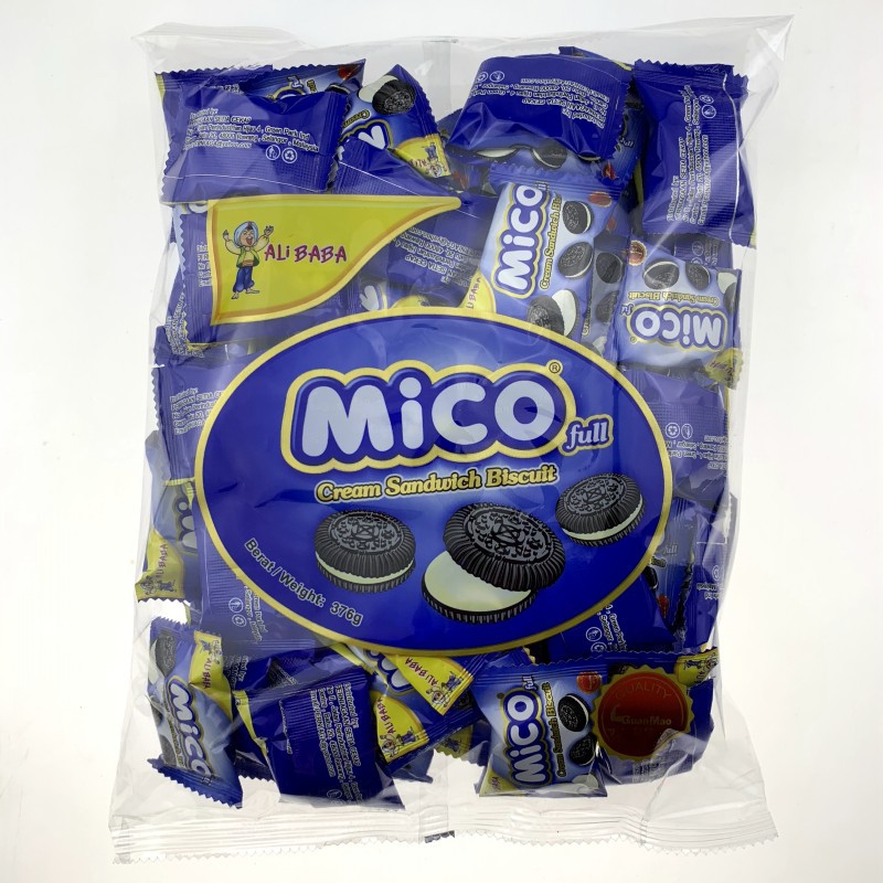 马来西亚阿里巴巴小黑饼干巧克力micoalibaba迷你奥利奥12包/箱