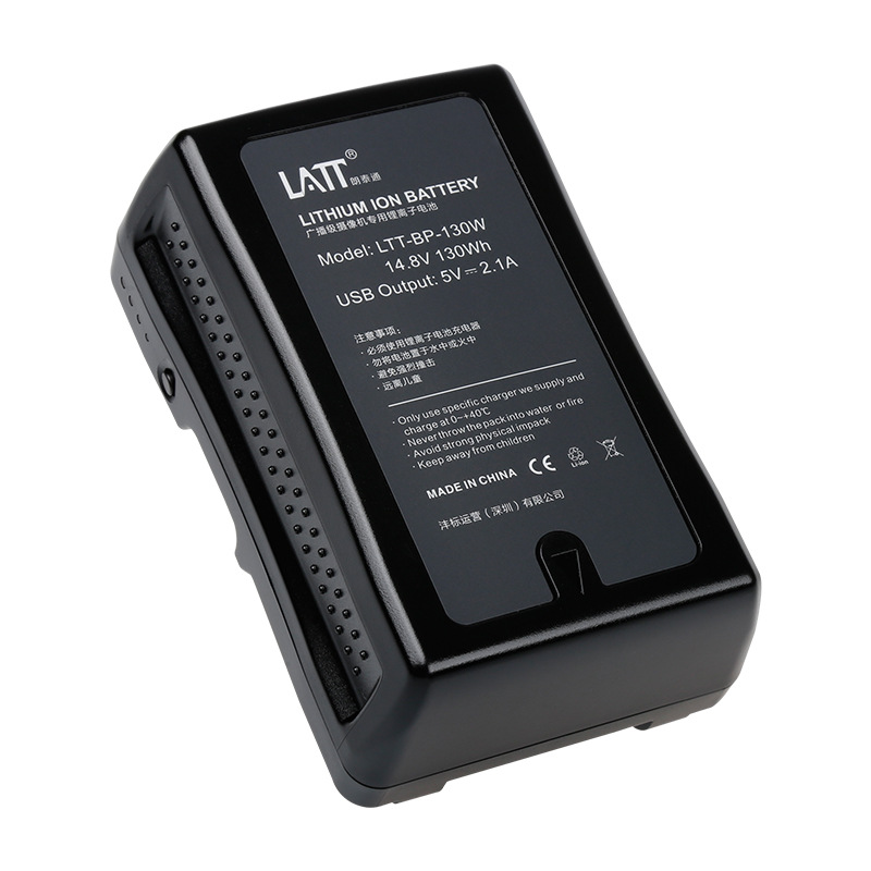 沣标v口电池bp-130w适用索尼广播级摄像机电池130wh补光灯电池