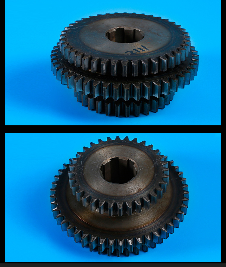 南通机床xq6135三联齿轮 2111花键齿轮 主轴箱Ⅳ轴三联滑动齿轮