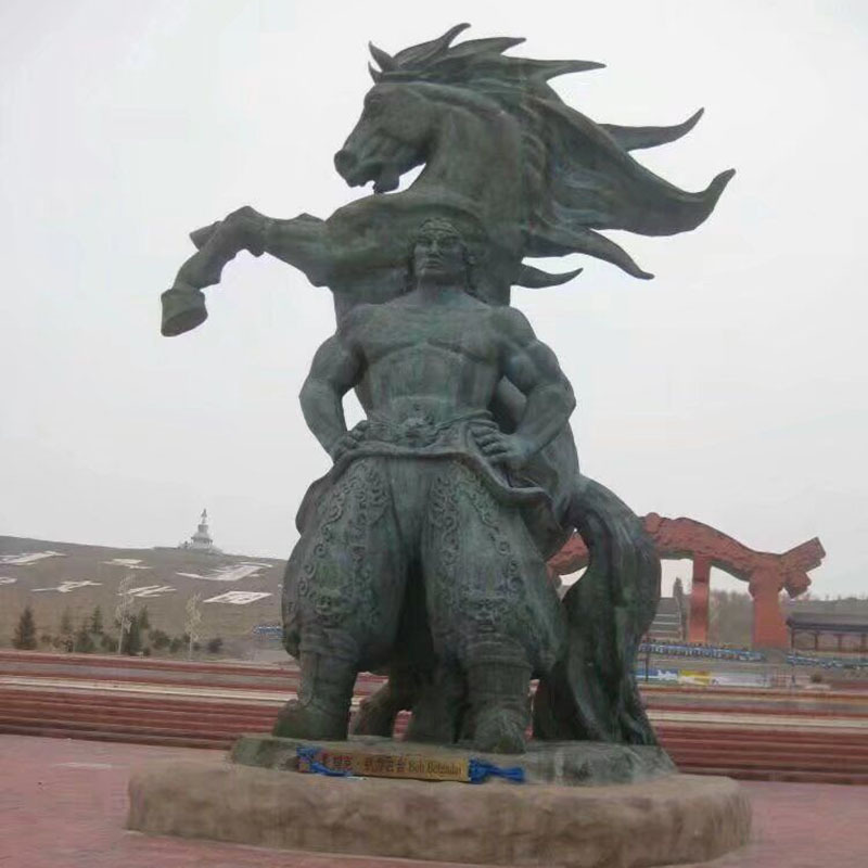 大型铜雕摔跤王雕塑景观雕塑城市庭院小区公园摆件人物