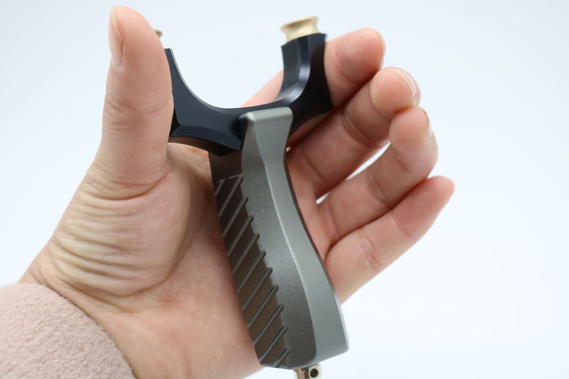 新款航空铝飞虎弹弓 精准扁皮弹工器免绑专用皮筋反曲竞技弹弓