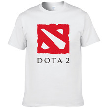 2016男式短袖T恤 dota dota2刀塔游戏标志 男士纯棉T恤批发