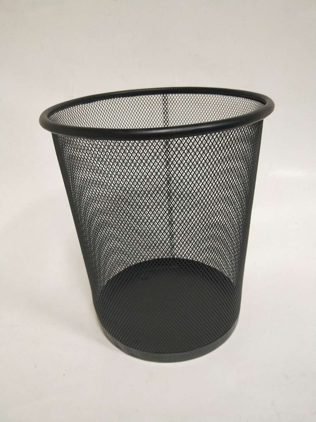 时尚简约镂空垃圾桶创意金属网格垃圾桶家用办公室多功能纸篓定制
