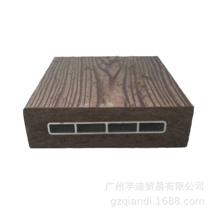 广东铝塑中插铝地板供应 仿木纹理自然 户外景观花架ps仿木建材