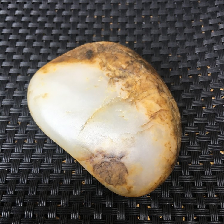 天然新疆和田玉黄沁秋梨皮 石包玉籽料原石玉器把件 可雕刻可收藏